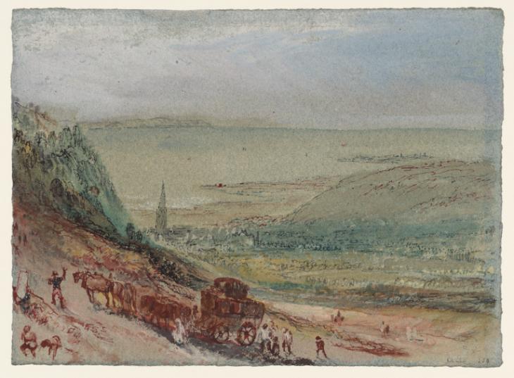 Joseph Mallord William Turner, ‘Harfleur and the Road to Lillebonne, Normandy’ c.1832