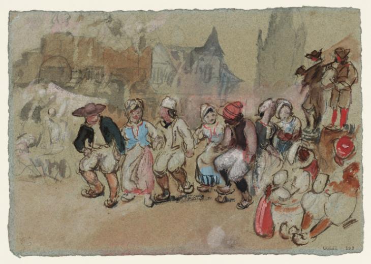 Joseph Mallord William Turner, ‘Dancing Peasants, Brittany’ c.1826-8