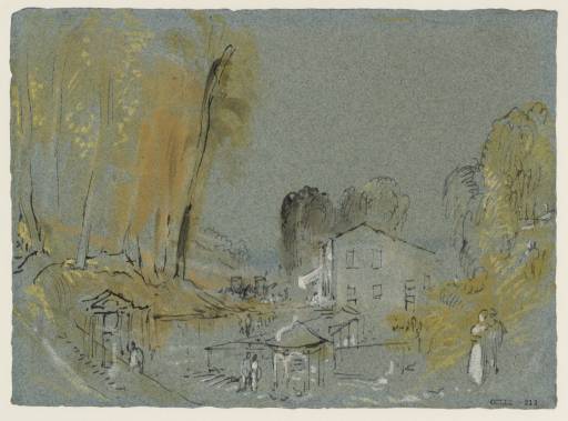 Joseph Mallord William Turner, ‘The Groesbeck and Sauvenière Mineral Springs at Spa’ c.1839
