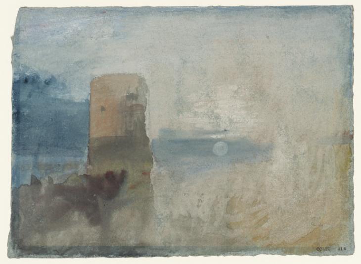 Joseph Mallord William Turner, ‘?The Tour de la Reine Blanche at Neaufles-Saint-Martin, Normandy’ c.1833