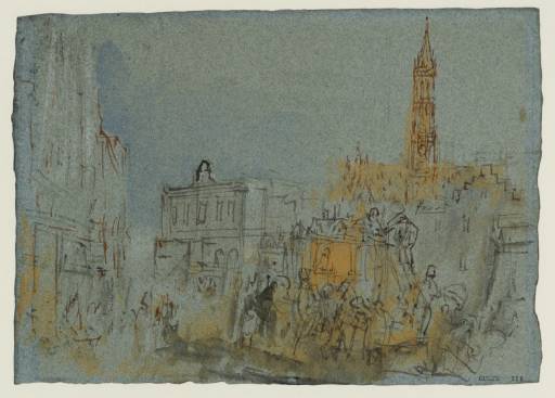 Joseph Mallord William Turner, ‘Brussels: The Diligence’ c.1839