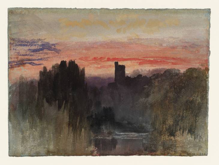 Joseph Mallord William Turner, ‘The Upperton Monument, from the Lake in Petworth Park’ 1827