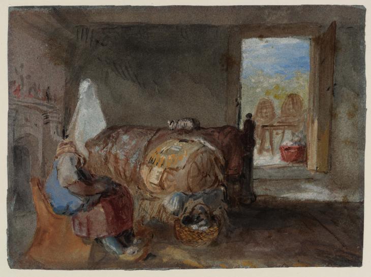 Joseph Mallord William Turner, ‘Cottage Interior, Northern France’ c.1830