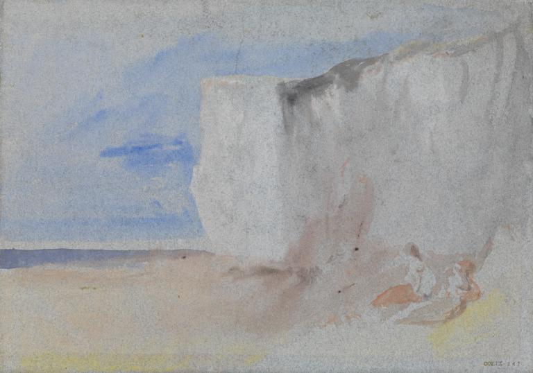 Joseph Mallord William Turner, ‘A Chalk Cliff, Probably Fort Point, Margate, from the Great Beach’ c.1829-40