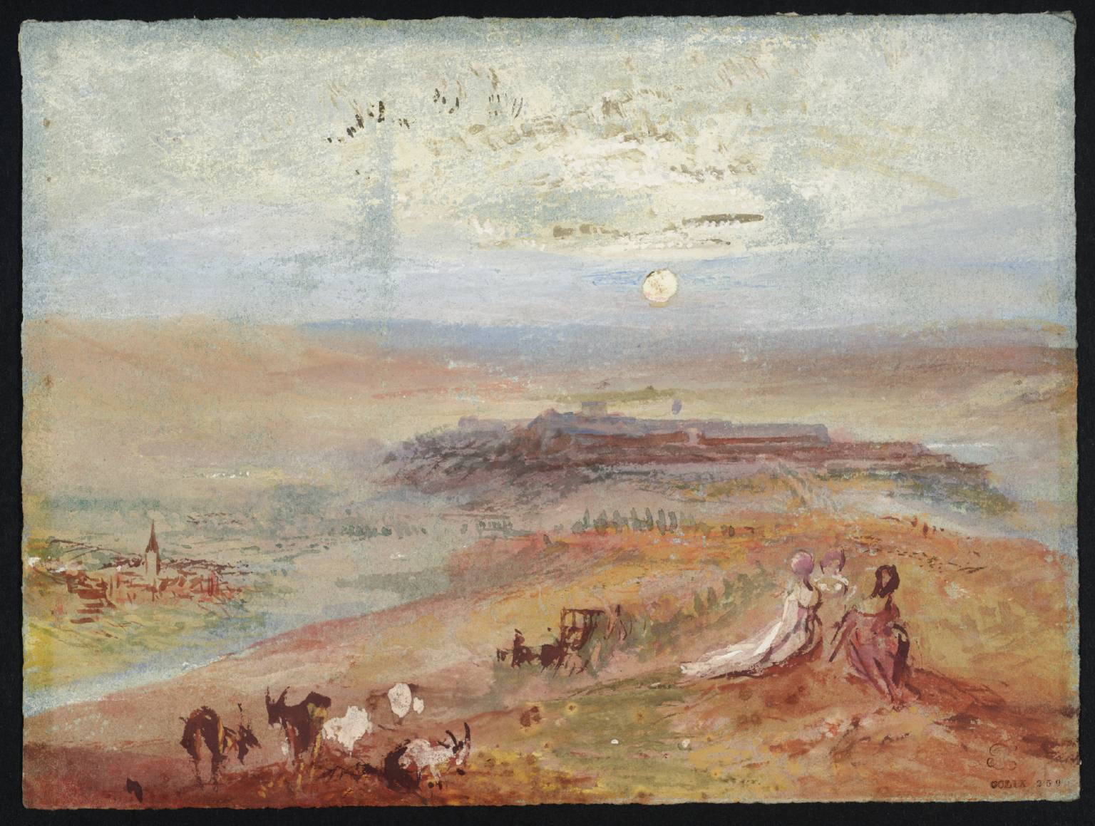 Sunrise over Plain, with Figures