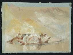 River Scene, with Boats