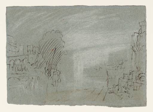 Joseph Mallord William Turner, ‘Study for 'Dido Directing the Equipment of the Fleet'’ ?1827