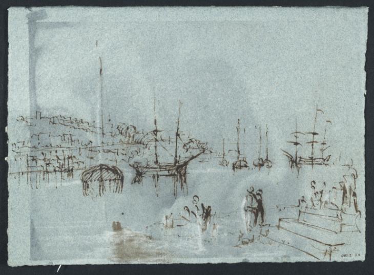 Joseph Mallord William Turner, ‘Cowes and the Mouth of the River Medina from East Cowes’ 1827