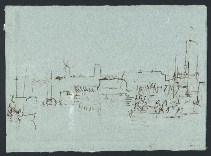 Joseph Mallord William Turner, ‘Cowes and the River Medina from East Cowes, by the New Moon’ 1827