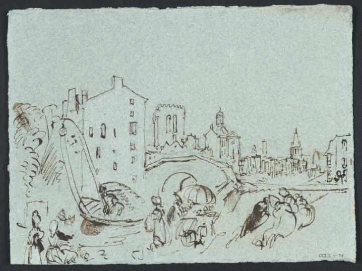 Joseph Mallord William Turner, ‘Waterway, Calais’ c.1826-30