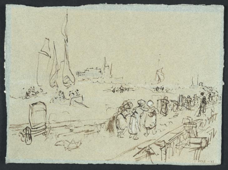 Joseph Mallord William Turner, ‘Calais Harbour’ c.1826-30