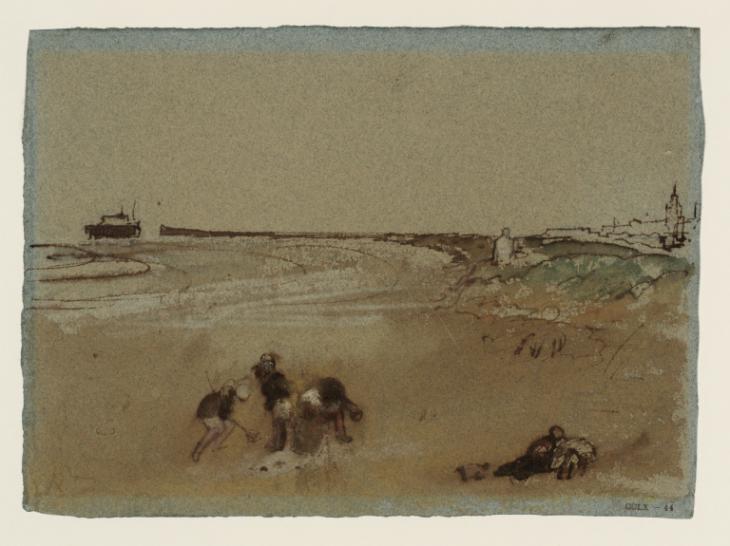 Joseph Mallord William Turner, ‘Figures on a Beach, near Calais’ c.1826-30