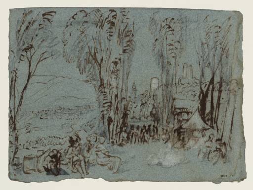 Joseph Mallord William Turner, ‘A 'fête-champêtre' at Gisors’ ?1827-9