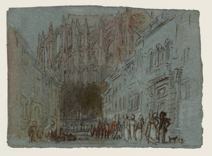 Joseph Mallord William Turner, ‘Evreux: The Cathedral of Notre-Dame from the North’ ?1827-9