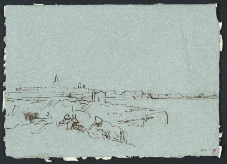 Joseph Mallord William Turner, ‘Coastal Terrain, near Calais’ c.1826-30
