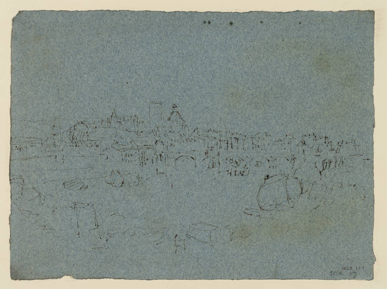 Town, with Bridge, from the River