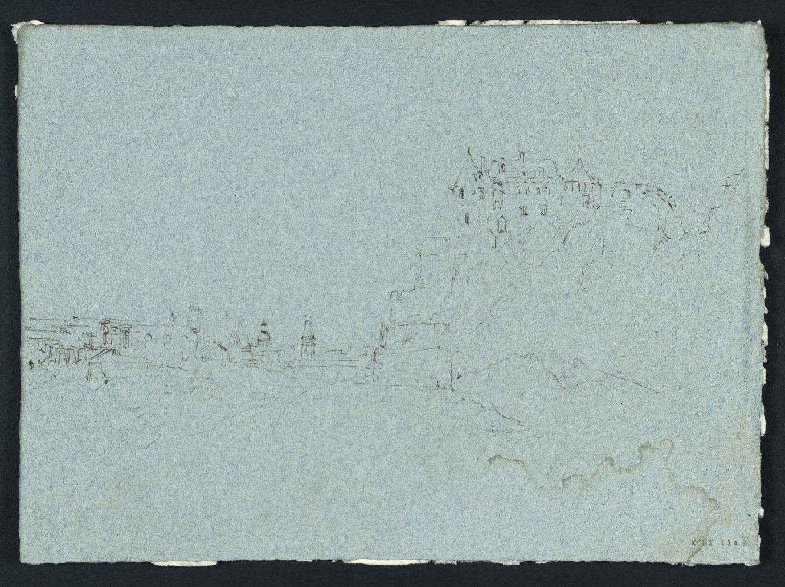 Dieppe: the Château from the Beach