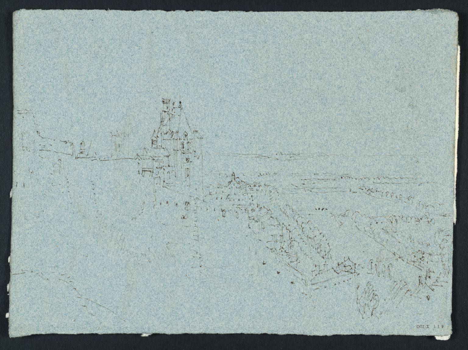 Dieppe: a Distant View of the Chateau from the South