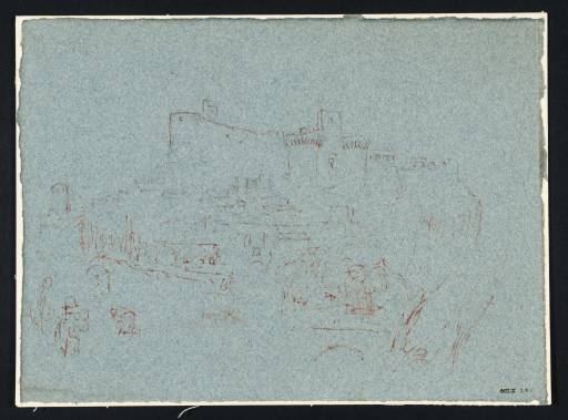 Joseph Mallord William Turner, ‘A ?French Chateau on a Hill above a Village’ c.1830