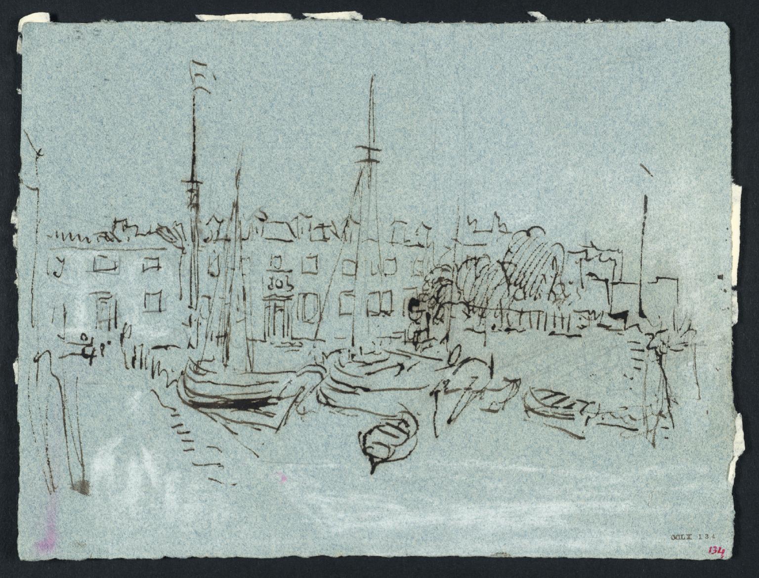 Harbour, with Fishing Boats Aground