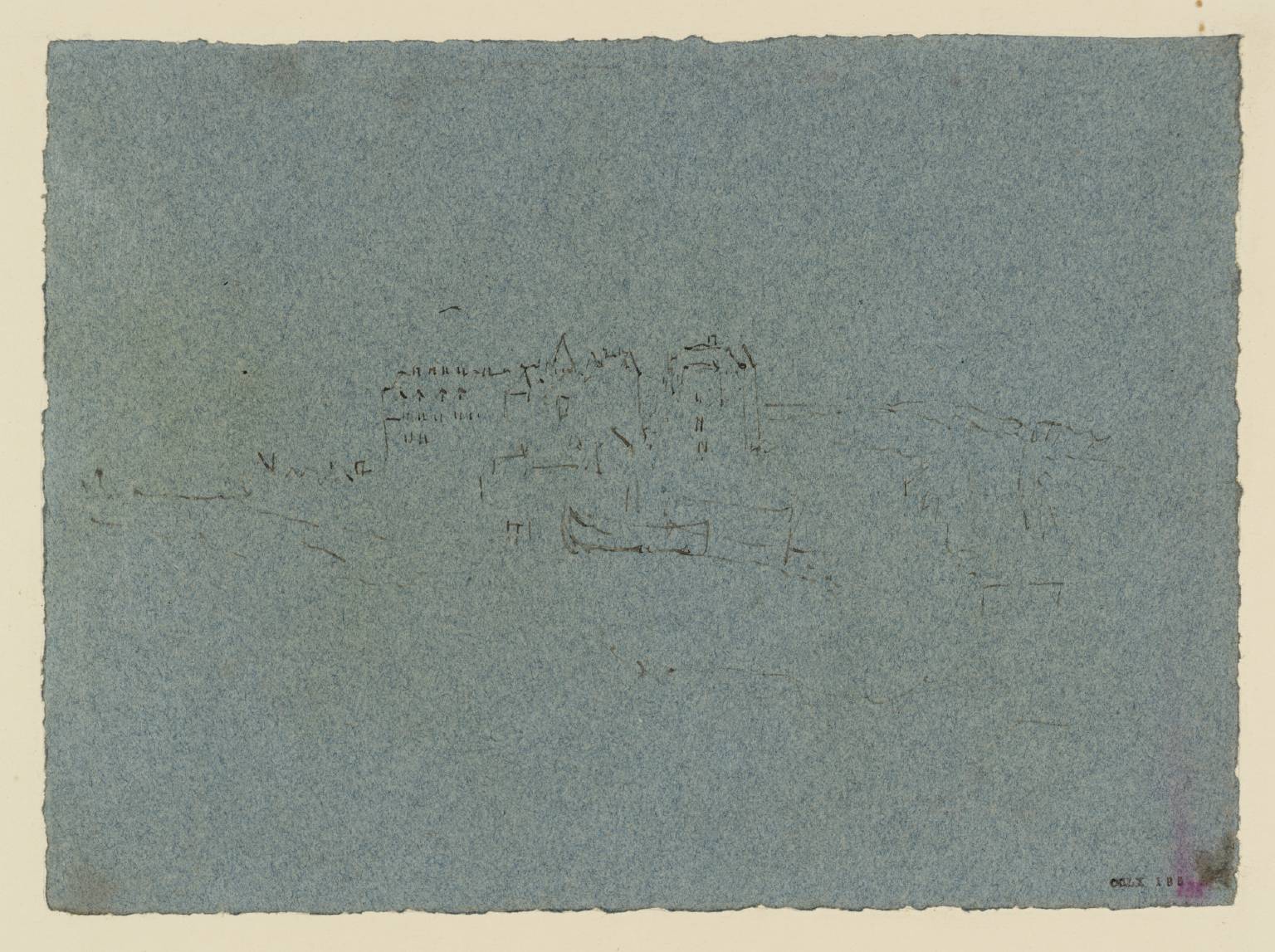 The Chateau at Dieppe, with Shipping