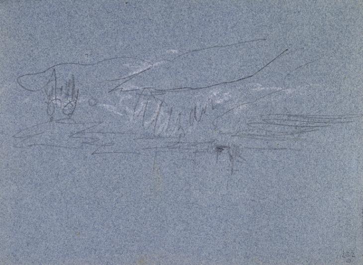 Joseph Mallord William Turner, ‘Sail Boat and Coastal Terrain’ c.1830 (Verso) Joseph Mallord William Turner, ‘Sail Boat and Coastal Terrain’ c.1830 (Verso)