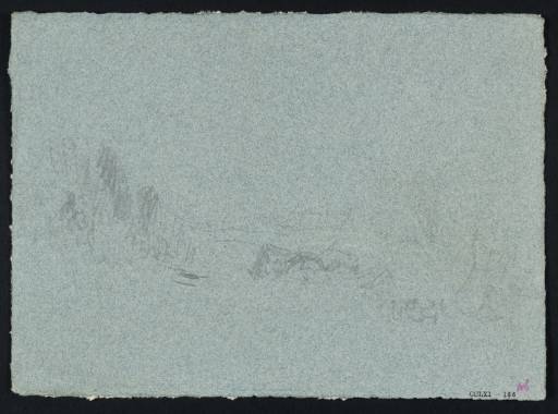 Joseph Mallord William Turner, ‘Figures and a Boat Seen from the Banks of a River’ c.1830