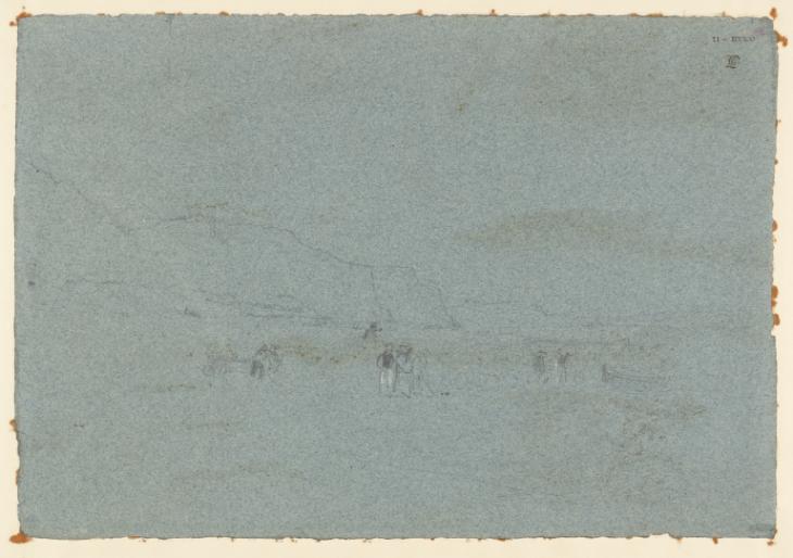 Joseph Mallord William Turner, ‘Buildings in ?Coastal Terrain’ c.1830