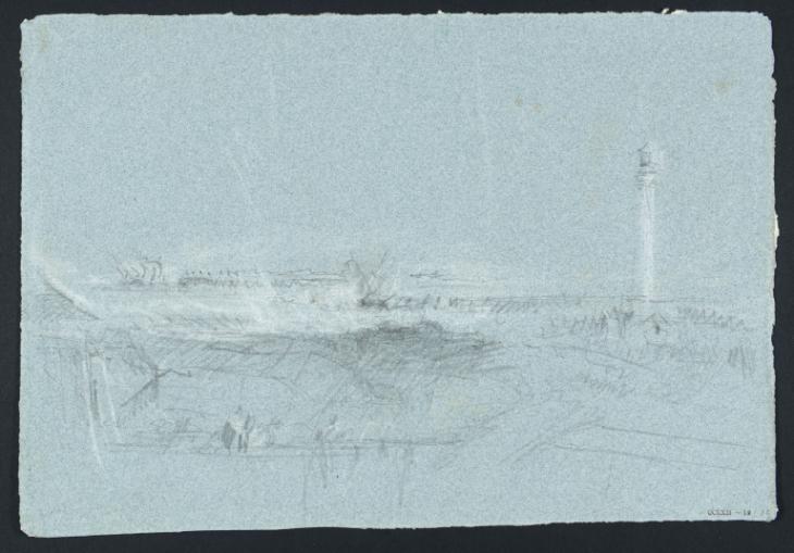 Joseph Mallord William Turner, ‘Lighthouse and Coastal Terrain’ c.1830