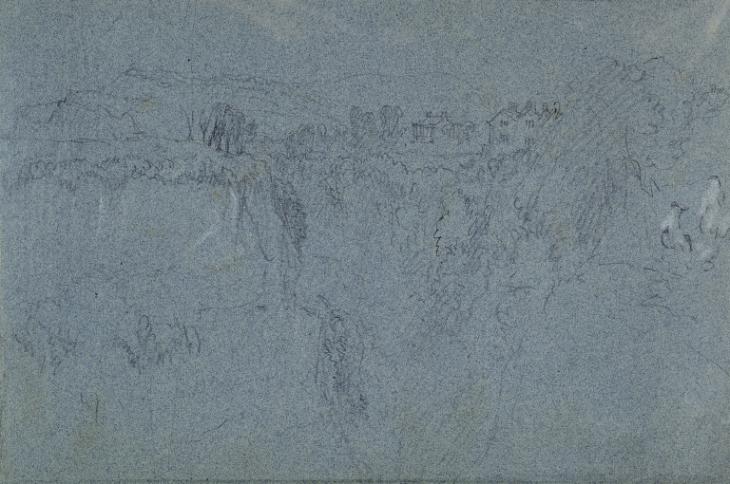 Joseph Mallord William Turner, ‘A Farmhouse at the Bottom of a Gorge’ c.1830 (Verso)