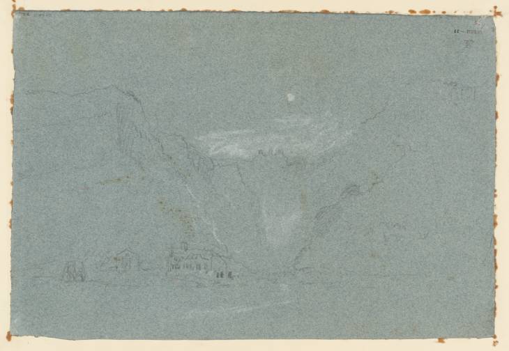 Joseph Mallord William Turner, ‘A Farmhouse at the Bottom of a Gorge’ c.1830