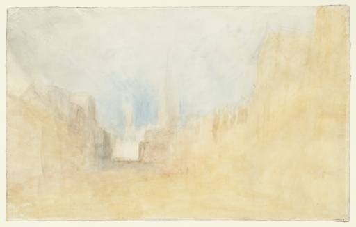 Joseph Mallord William Turner, ‘The High Street, Oxford’ c.1825-39
