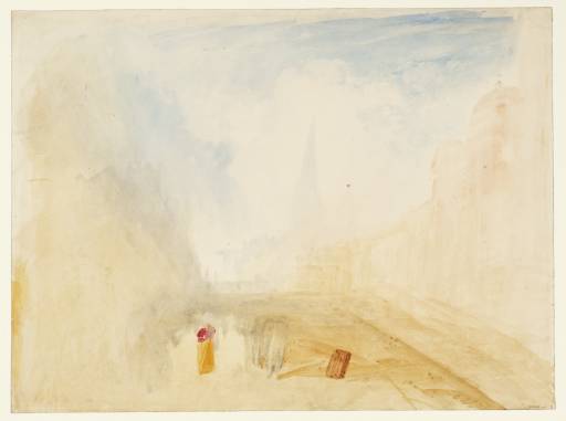 Joseph Mallord William Turner, ‘The High Street, Oxford’ c.1837-9