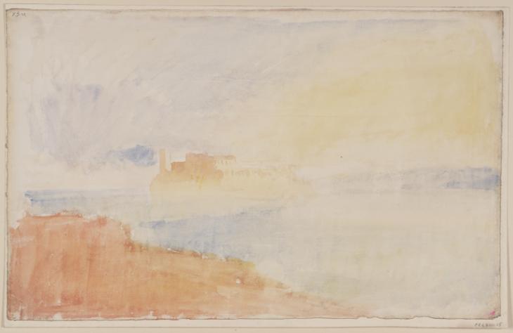 Joseph Mallord William Turner, ‘An Island with Buildings, Perhaps on Lake Maggiore’ c.1828
