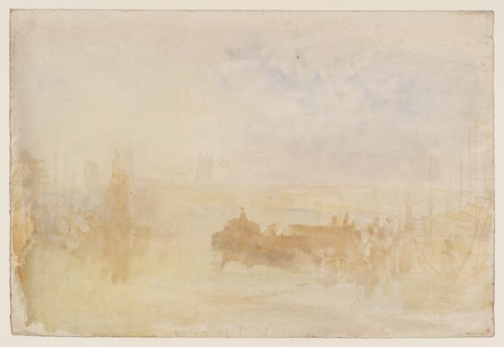 Joseph Mallord William Turner, ‘Old London Bridge and its Vicinity’ c.1824