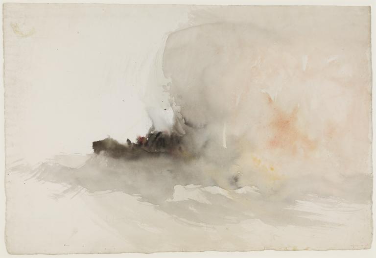 Joseph Mallord William Turner, ‘A Wreck, Possibly Related to 'Longships Lighthouse, Land's End'’ c.1834