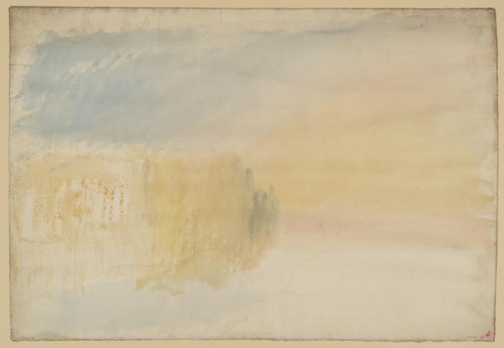 Joseph Mallord William Turner, ‘Trees by a Lake or River at Dawn’ c.1820-40