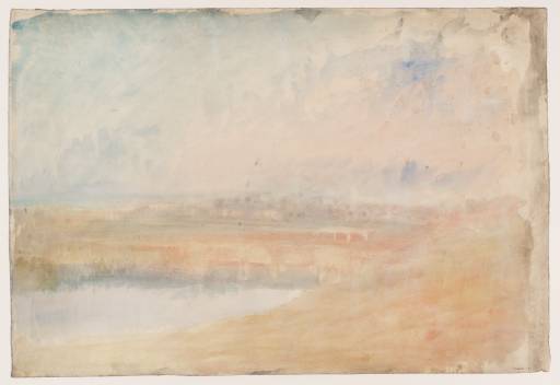 Joseph Mallord William Turner, ‘Tamworth and the River Tame Bridges from near Fazeley, Staffordshire’ c.1830