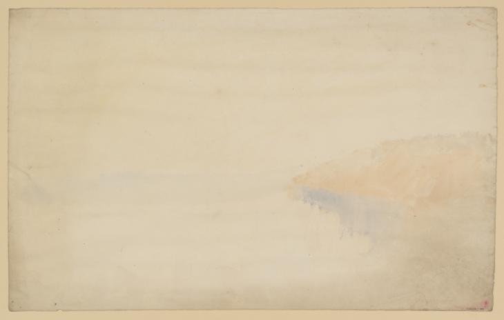 Joseph Mallord William Turner, ‘A Low Hill or Woods beside a Lake or River’ c.1828-40