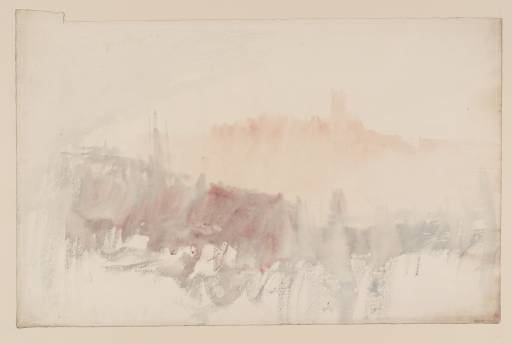 Joseph Mallord William Turner, ‘A Tower on a Hill, Perhaps from a River’ c.1828-38