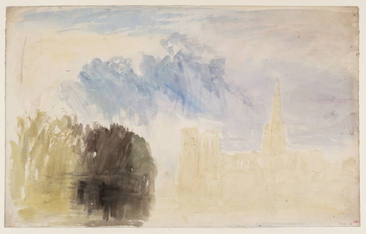 Joseph Mallord William Turner, ‘?Chichester Cathedral’ c.1828-38