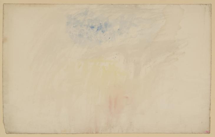 Joseph Mallord William Turner, ‘?A Clearing Sky above a Landscape’ c.1820-40