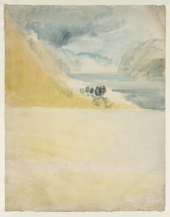 Joseph Mallord William Turner, ‘Burg Sooneck with Bacharach in the Distance’ c.1819-20