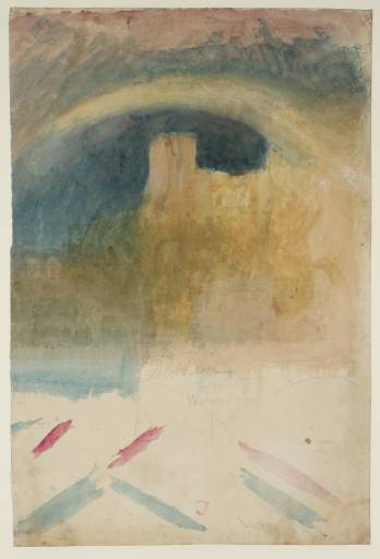 Joseph Mallord William Turner, ‘Durham Cathedral with a Rainbow’ c.1817