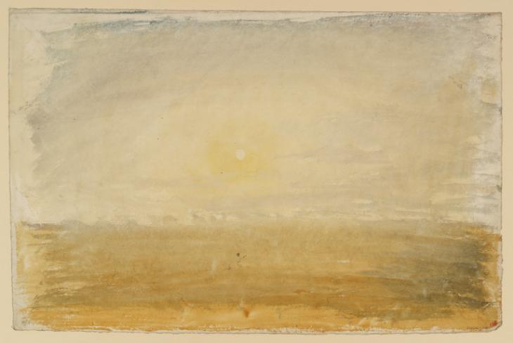 Joseph Mallord William Turner, ‘The Sun Rising or Setting over Land’ c.1820-40