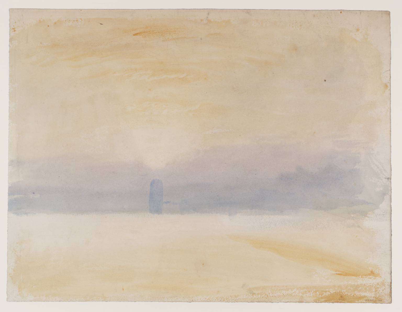 Castle on Shore at Sunrise