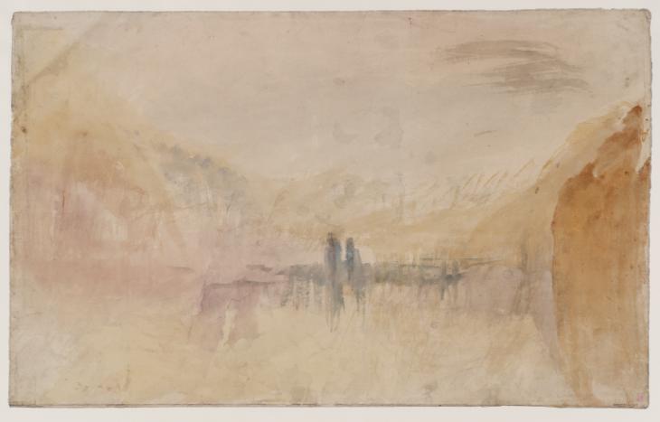 Joseph Mallord William Turner, ‘A River or Lake among Hills’ c.1820-40