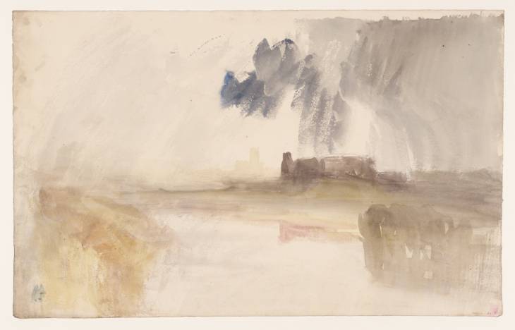 Joseph Mallord William Turner, ‘Buildings or a Town across a River’ c.1825-38