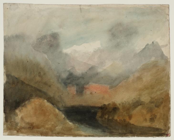 Joseph Mallord William Turner, ‘The Hospice at the Summit of the Great St Bernard Pass, Mont Vélan in the Distance’ c.1809