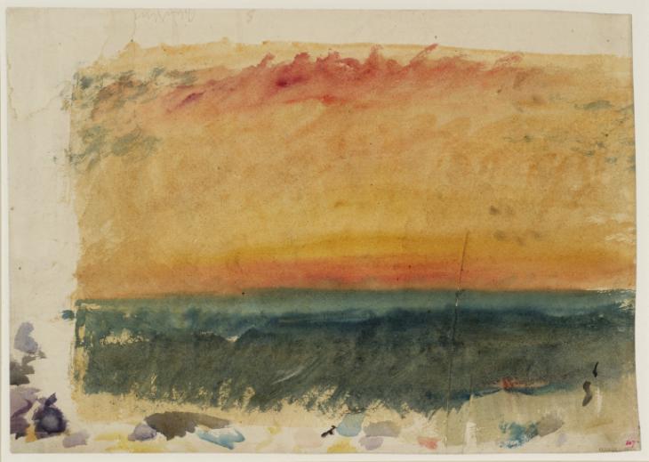Joseph Mallord William Turner, ‘A Sunset Sky over a Landscape’ c.1820-40